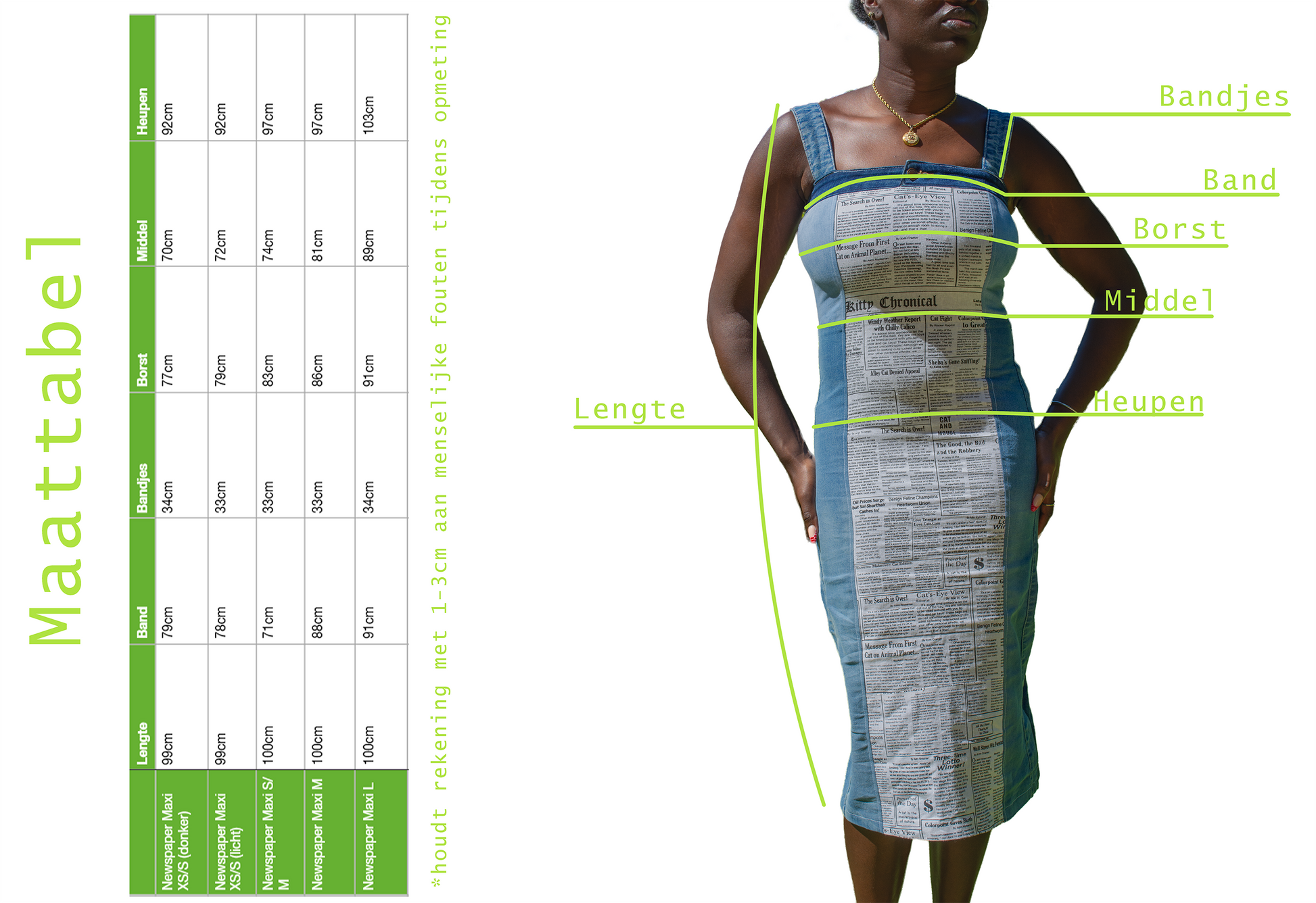 Maattabel Newspaper Maxi