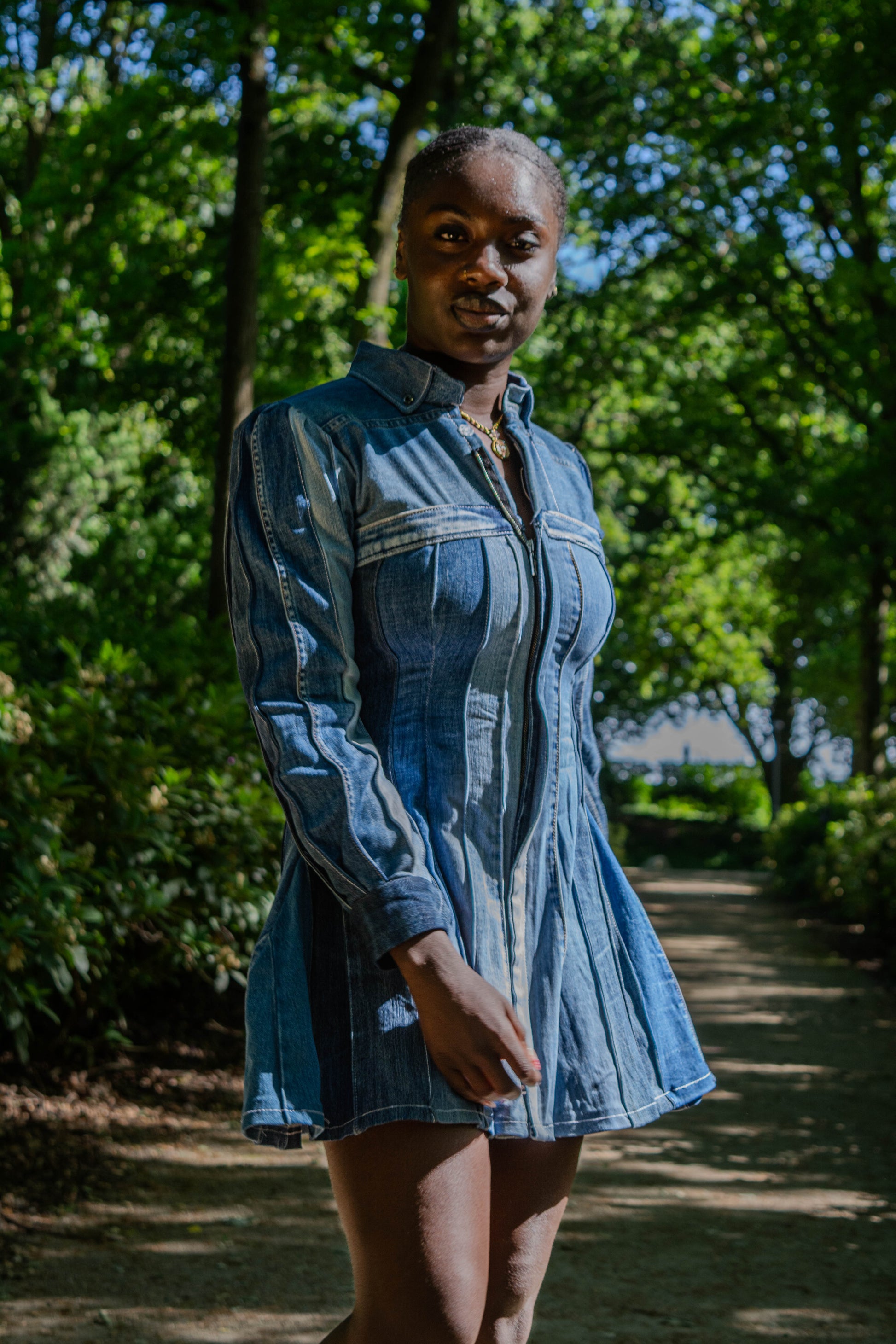 Xha Original Minidress M met model in beweging